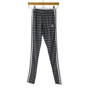 Adidas Legging Pavao 3 Stripe Heart Print‎ Size XS